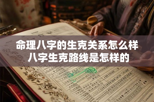 命理八字的生克关系怎么样 八字生克路线是怎样的 命理八字的生克关系怎么样 八字生克路线是怎样的