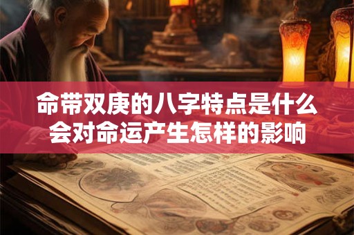 命带双庚的八字特点是什么会对命运产生怎样的影响 命带双庚的八字特点是什么会对命运产生怎样的影响