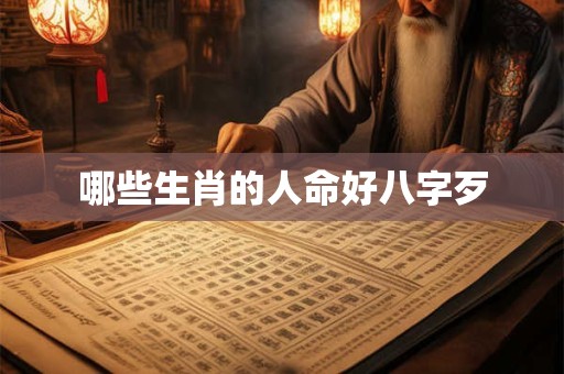 哪些生肖的人命好八字歹 哪些生肖的人命好八字歹