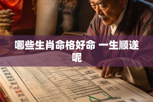哪些生肖命格好命 一生顺遂呢