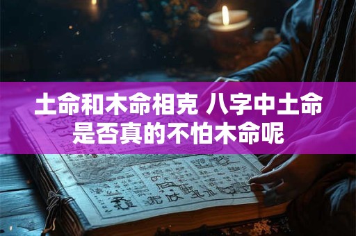 土命和木命相克 八字中土命是否真的不怕木命呢 土命和木命相克 八字中土命是否真的不怕木命呢