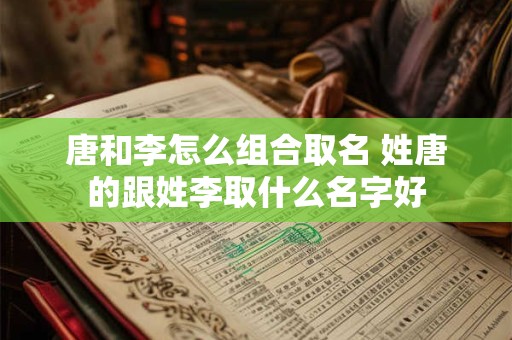 唐和李怎么组合取名 姓唐的跟姓李取什么名字好 唐和李怎么组合取名 姓唐的跟姓李取什么名字好