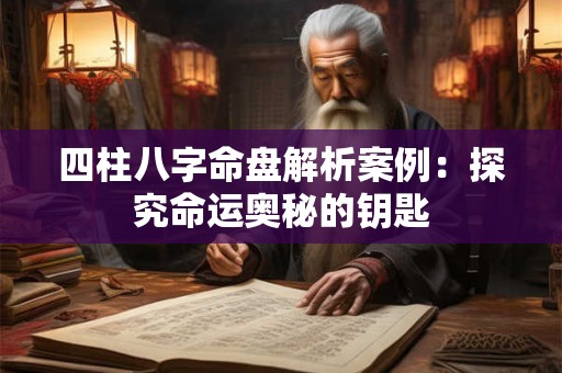 详细阅读:四柱八字命盘解析案例:探究命运奥秘的钥匙 四柱八字命盘解析案例:探究命运奥秘的钥匙