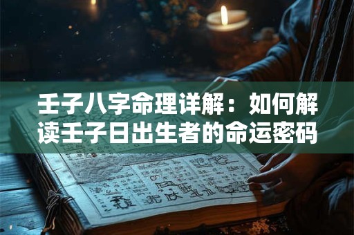 壬子八字命理详解：如何解读壬子日出生者的命运密码