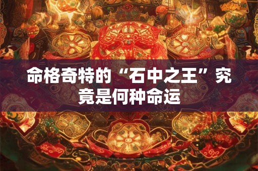 命格奇特的“石中之王”究竟是何种命运