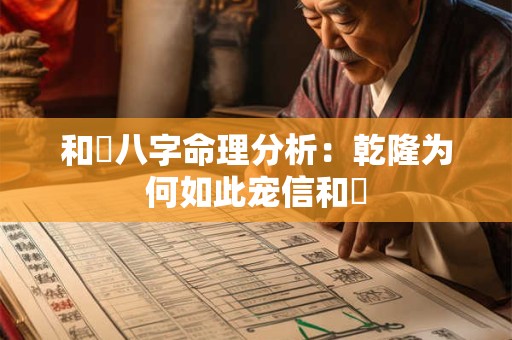 和珅八字命理分析:乾隆为何如此宠信和珅 和珅八字命理分析:乾隆为何如此宠信和珅