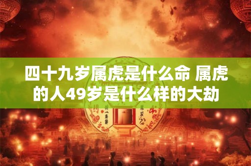四十九岁属虎是什么命 属虎的人49岁是什么样的大劫