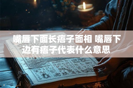 嘴唇下面长痦子面相 嘴唇下边有痦子代表什么意思