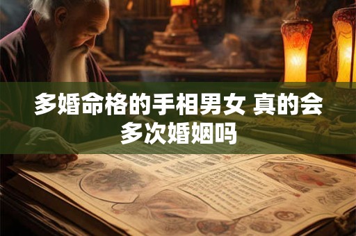 多婚命格的手相男女 真的会多次婚姻吗