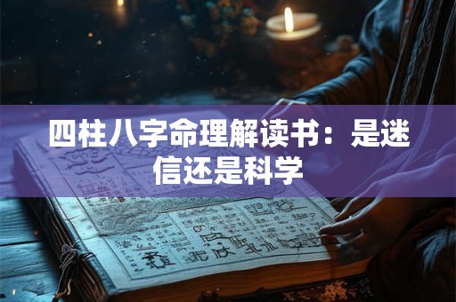 四柱八字命理解读书：是迷信还是科学