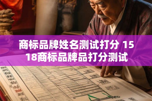 商标品牌姓名测试打分 1518商标品牌品打分测试