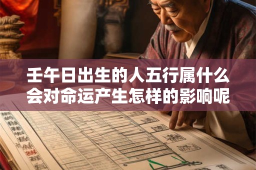 壬午日出生的人五行属什么会对命运产生怎样的影响呢