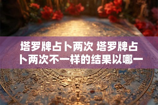 塔罗牌占卜两次 塔罗牌占卜两次不一样的结果以哪一次为准