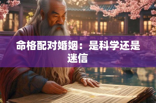 命格配对婚姻：是科学还是迷信