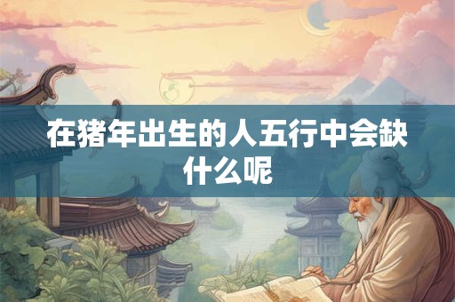 在猪年出生的人五行中会缺什么呢