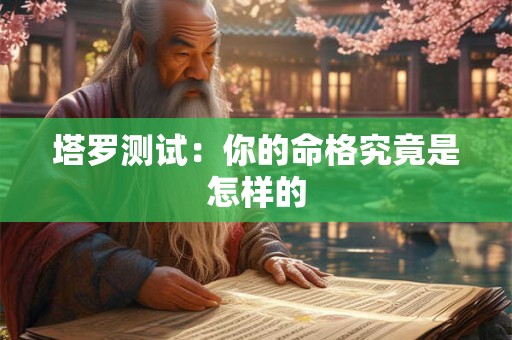 塔罗测试:你的命格究竟是怎样的 塔罗测试:你的命格究竟是怎样的