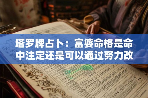 塔罗牌占卜：富婆命格是命中注定还是可以通过努力改变