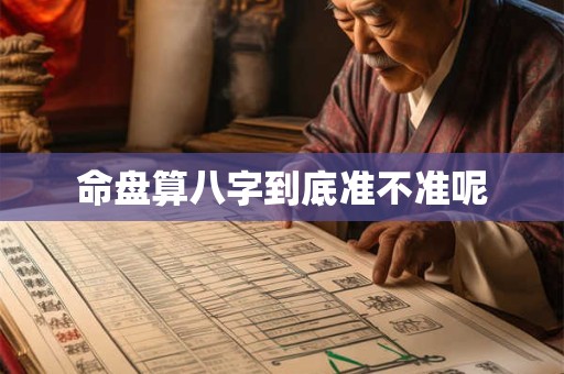 命盘算八字到底准不准呢 命盘算八字到底准不准呢