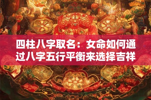 四柱八字取名：女命如何通过八字五行平衡来选择吉祥名字