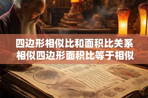 四边形相似比和面积比关系 相似四边形面积比等于相似比的平方