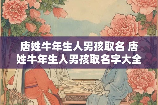 唐姓牛年生人男孩取名 唐姓牛年生人男孩取名字大全