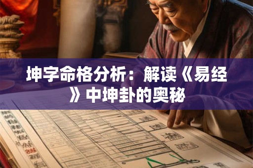 坤字命格分析：解读《易经》中坤卦的奥秘