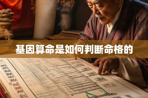 基因算命是如何判断命格的