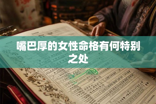 嘴巴厚的女性命格有何特别之处