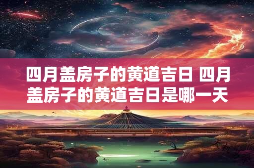 四月盖房子的黄道吉日 四月盖房子的黄道吉日是哪一天
