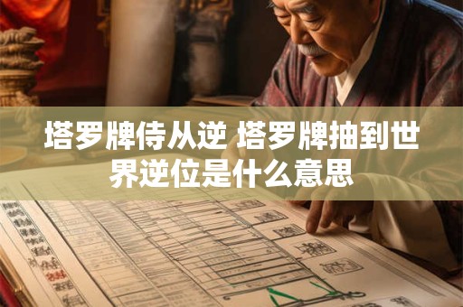 塔罗牌侍从逆 塔罗牌抽到世界逆位是什么意思