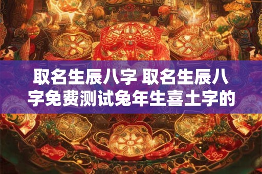 取名生辰八字 取名生辰八字免费测试兔年生喜土字的字