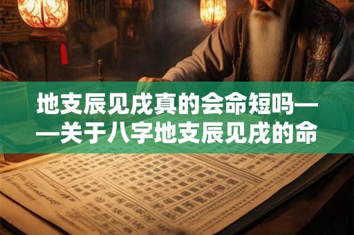 地支辰见戌真的会命短吗——关于八字地支辰见戌的命理疑问