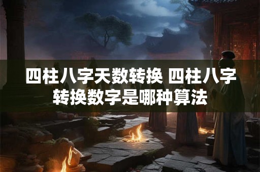 四柱八字天数转换 四柱八字转换数字是哪种算法