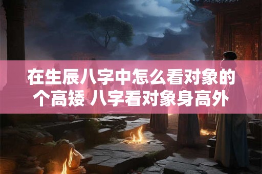 在生辰八字中怎么看对象的个高矮 八字看对象身高外貌都是不准的