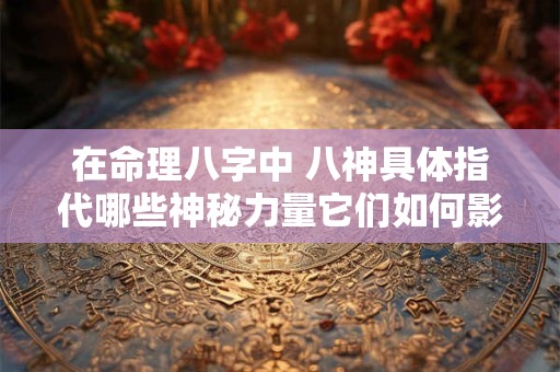 在命理八字中 八神具体指代哪些神秘力量它们如何影响人的命运