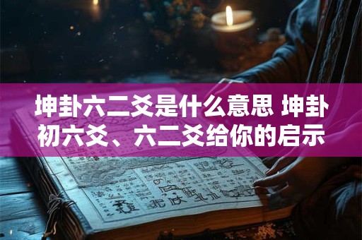 坤卦六二爻是什么意思 坤卦初六爻、六二爻给你的启示是什么