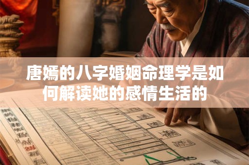 唐嫣的八字婚姻命理学是如何解读她的感情生活的