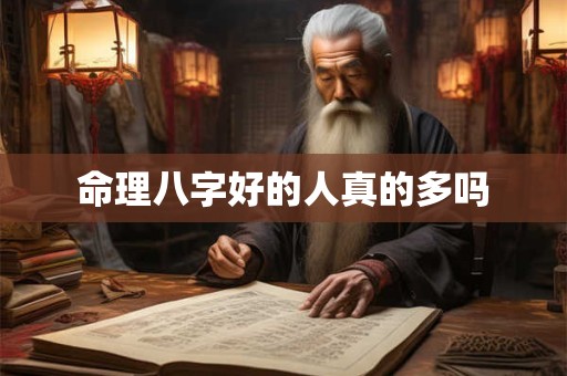 命理八字好的人真的多吗