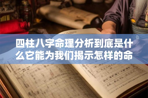 四柱八字命理分析到底是什么它能为我们揭示怎样的命运密码