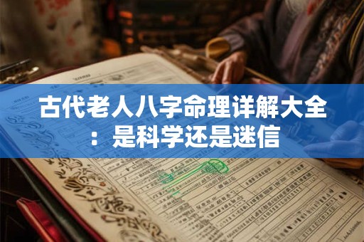 古代老人八字命理详解大全：是科学还是迷信