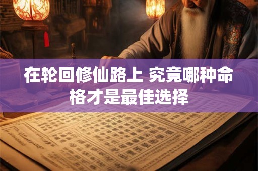 在轮回修仙路上 究竟哪种命格才是最佳选择