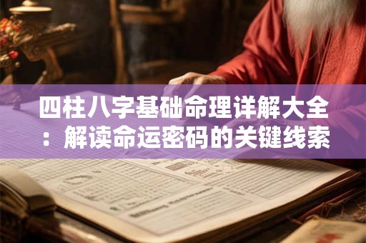 四柱八字基础命理详解大全：解读命运密码的关键线索