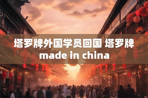 塔罗牌外国学员回国 塔罗牌made in china