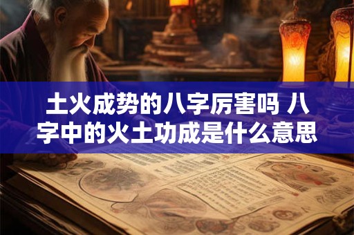 土火成势的八字厉害吗 八字中的火土功成是什么意思