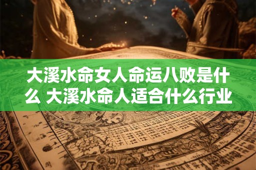 大溪水命女人命运八败是什么 大溪水命人适合什么行业最旺财