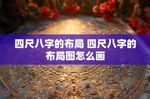 四尺八字的布局 四尺八字的布局图怎么画