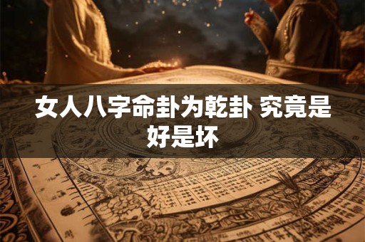 女人八字命卦为乾卦 究竟是好是坏