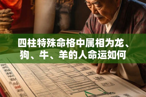 四柱特殊命格中属相为龙、狗、牛、羊的人命运如何