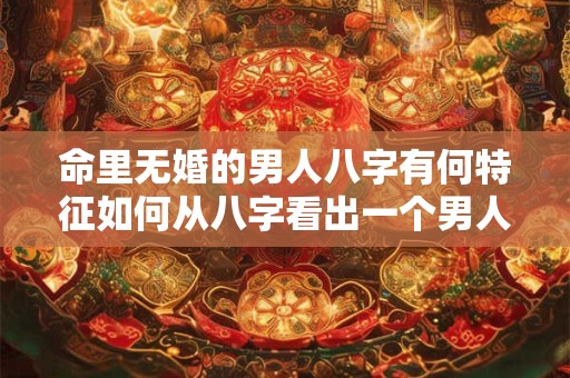 命里无婚的男人八字有何特征如何从八字看出一个男人是否命中注定无婚