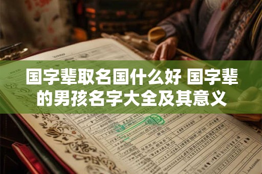国字辈取名国什么好 国字辈的男孩名字大全及其意义